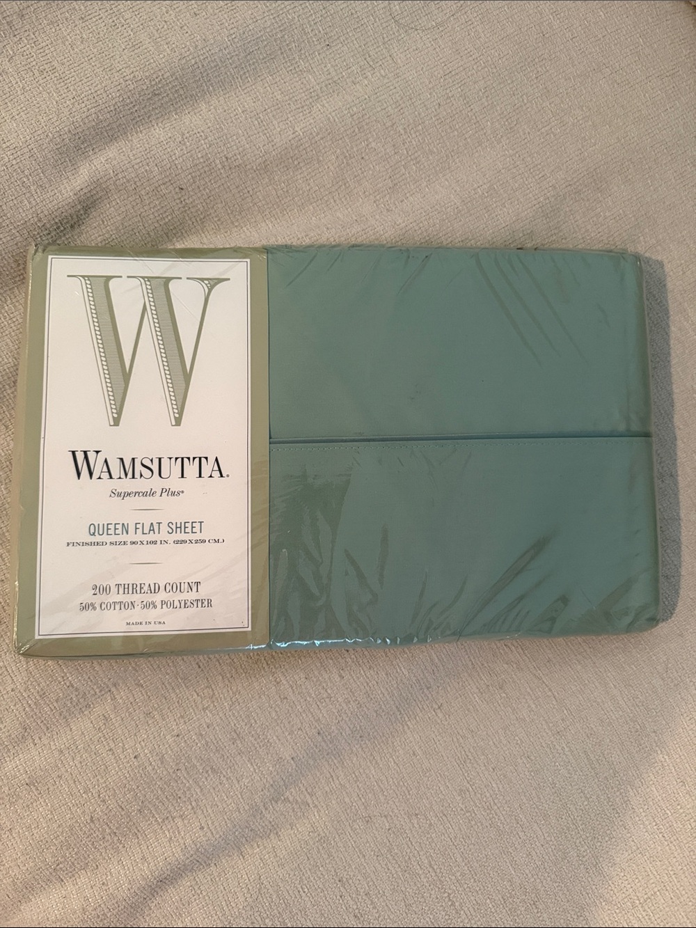 Wamsutta Queen Flat Sheet - Sage